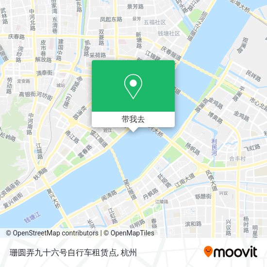珊圆弄九十六号自行车租赁点地图