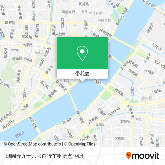 珊圆弄九十六号自行车租赁点地图