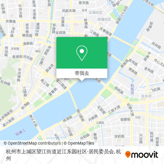 杭州市上城区望江街道近江东园社区-居民委员会地图