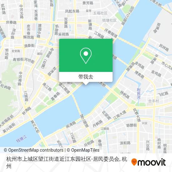 杭州市上城区望江街道近江东园社区-居民委员会地图
