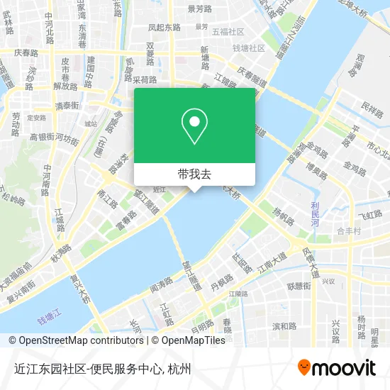 近江东园社区-便民服务中心地图