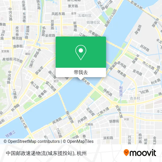 中国邮政速递物流(城东揽投站)地图