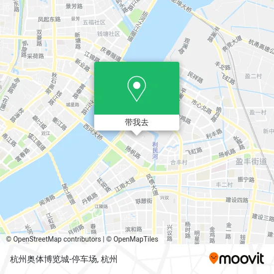 杭州奥体博览城-停车场地图
