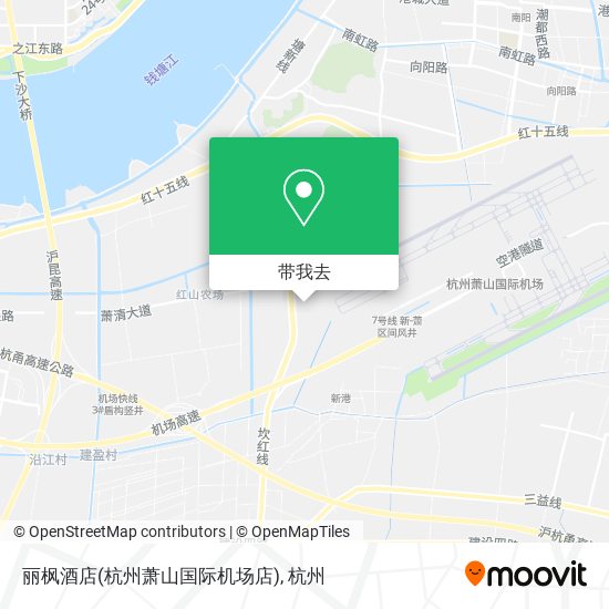 丽枫酒店(杭州萧山国际机场店)地图