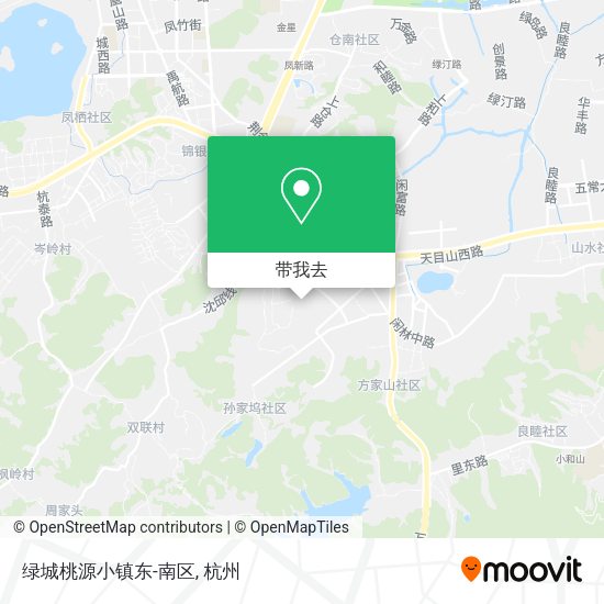 绿城桃源小镇东-南区地图