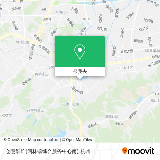 创意装饰(闲林镇综合服务中心南)地图