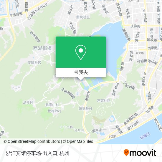 浙江宾馆停车场-出入口地图
