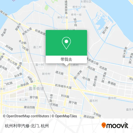 杭州利华汽修-北门地图