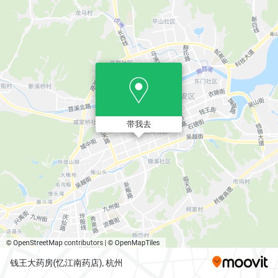 钱王大药房(忆江南药店)地图