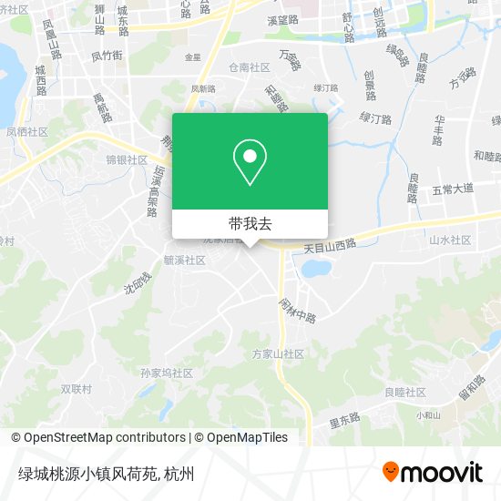 绿城桃源小镇风荷苑地图
