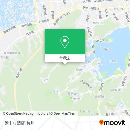 景中村酒店地图