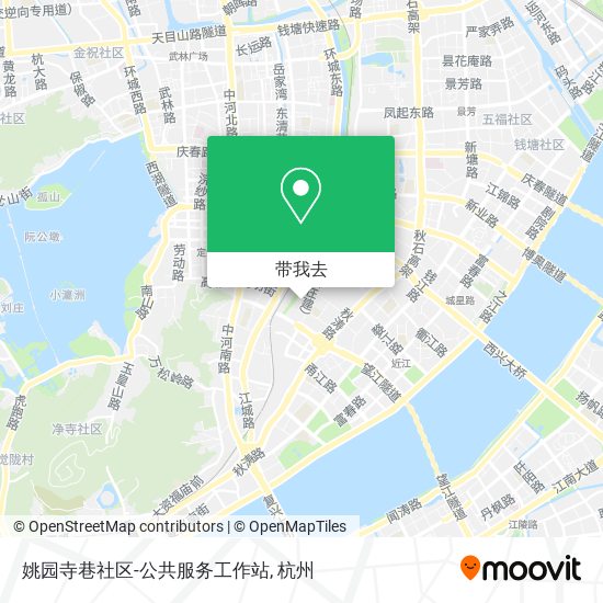 姚园寺巷社区-公共服务工作站地图