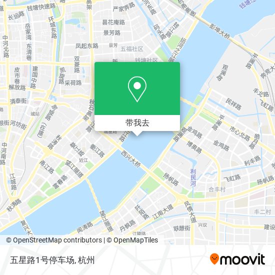 五星路1号停车场地图