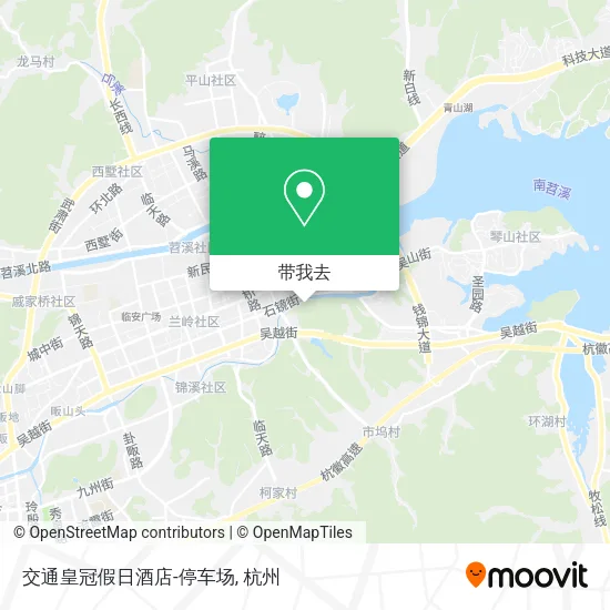 交通皇冠假日酒店-停车场地图