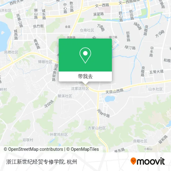 浙江新世纪经贸专修学院地图