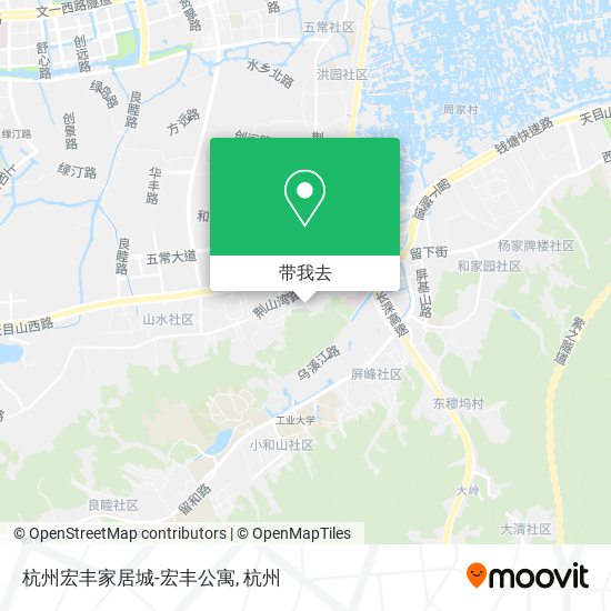 杭州宏丰家居城-宏丰公寓地图