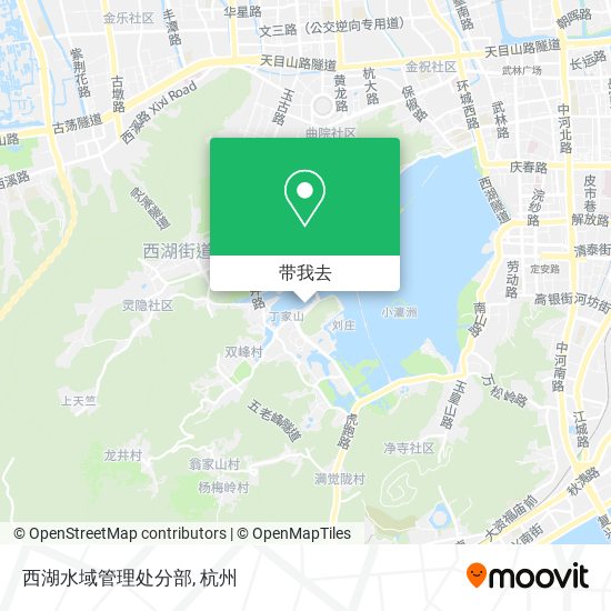西湖水域管理处分部地图