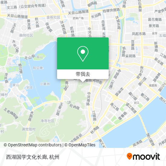 西湖国学文化长廊地图