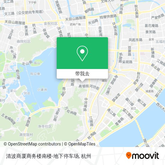 清波商厦商务楼南楼-地下停车场地图
