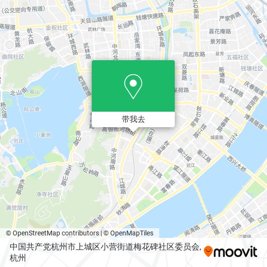 中国共产党杭州市上城区小营街道梅花碑社区委员会地图