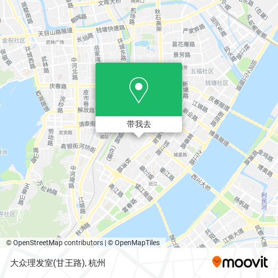 大众理发室(甘王路)地图