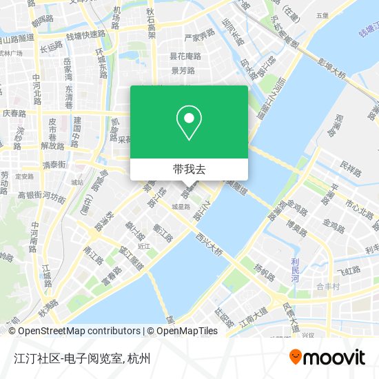 江汀社区-电子阅览室地图