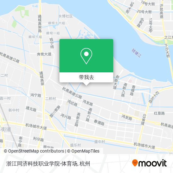 浙江同济科技职业学院-体育场地图