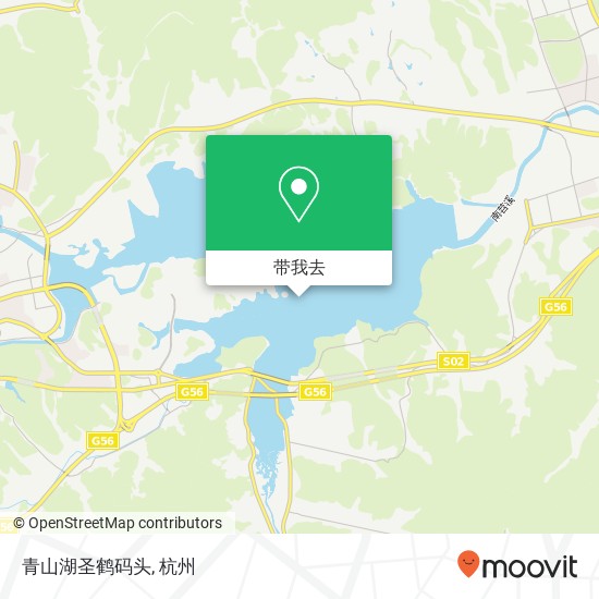 青山湖圣鹤码头地图