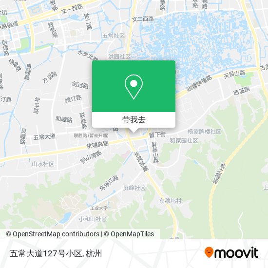五常大道127号小区地图