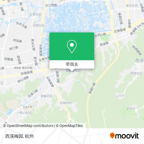 西溪梅园地图