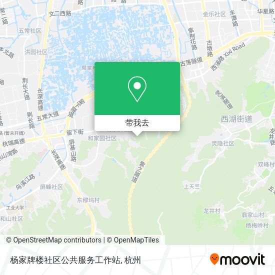 杨家牌楼社区公共服务工作站地图