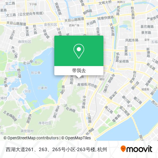西湖大道261、263、265号小区-263号楼地图