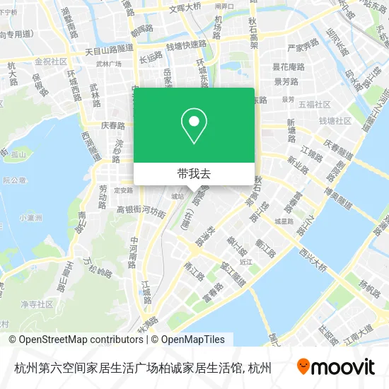 杭州第六空间家居生活广场柏诚家居生活馆地图