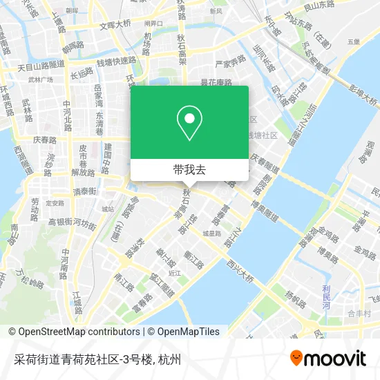 采荷街道青荷苑社区-3号楼地图