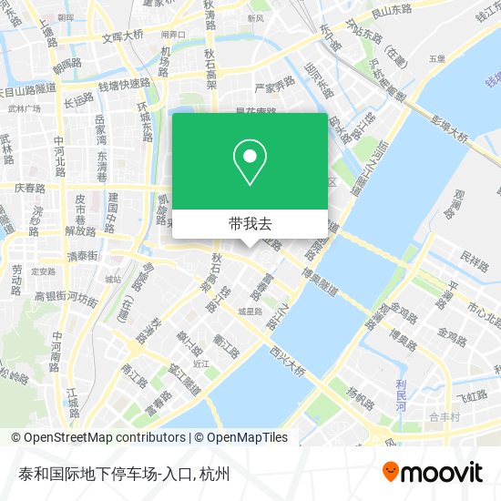 泰和国际地下停车场-入口地图