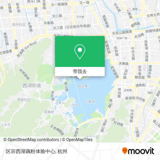 区宗西湖藕粉体验中心地图