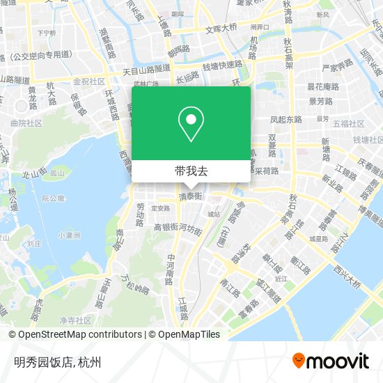 明秀园饭店地图