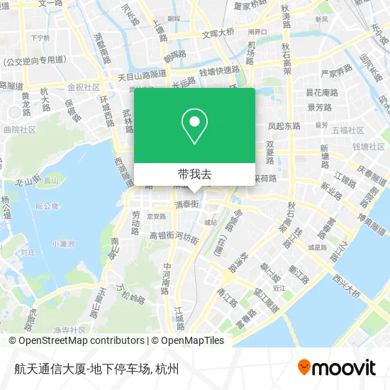 航天通信大厦-地下停车场地图
