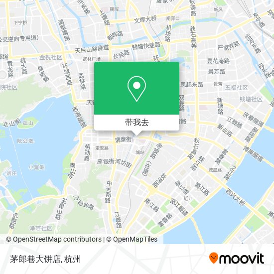 茅郎巷大饼店地图