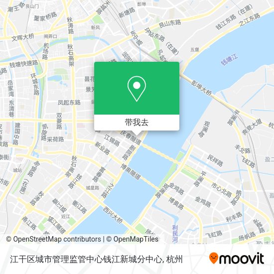 江干区城市管理监管中心钱江新城分中心地图
