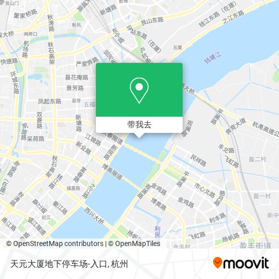天元大厦地下停车场-入口地图