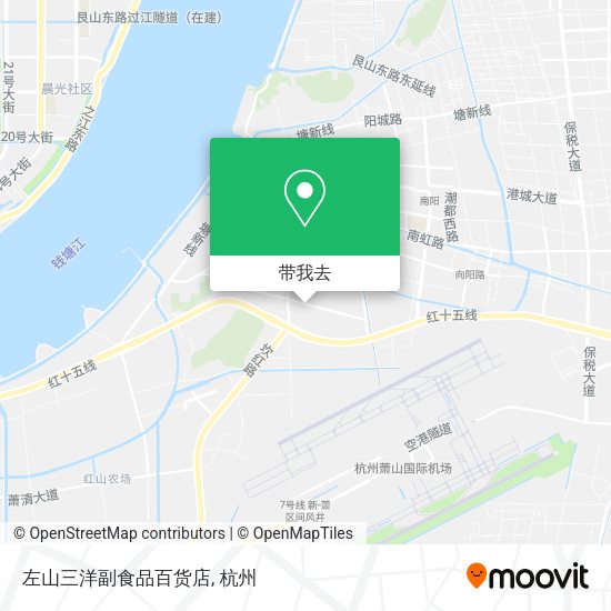 左山三洋副食品百货店地图