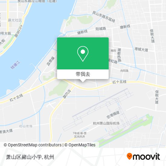 萧山区赭山小学地图