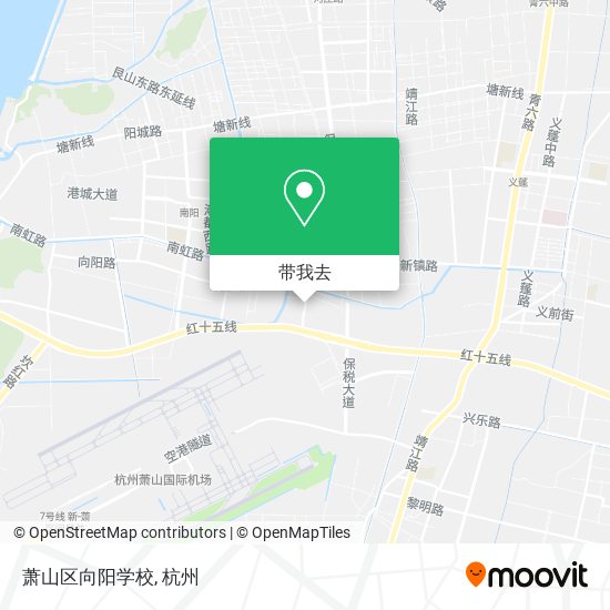萧山区向阳学校地图