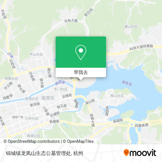 锦城镇龙凤山生态公墓管理处地图