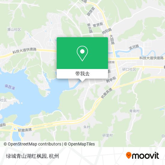绿城青山湖红枫园地图
