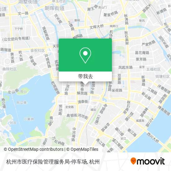 杭州市医疗保险管理服务局-停车场地图