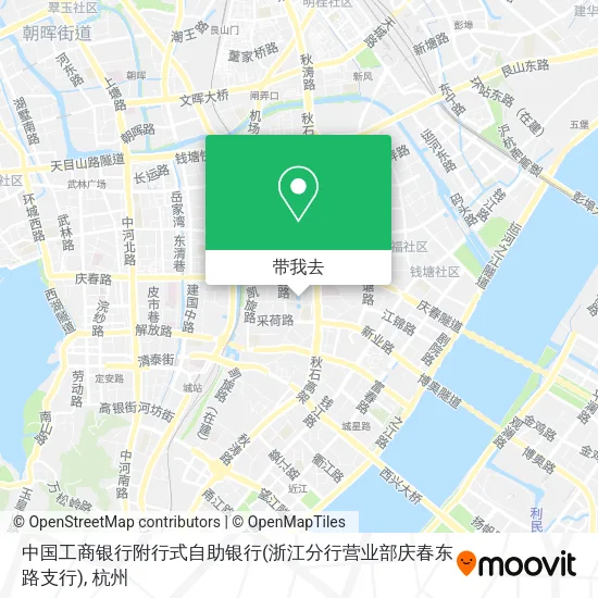 中国工商银行附行式自助银行(浙江分行营业部庆春东路支行)地图