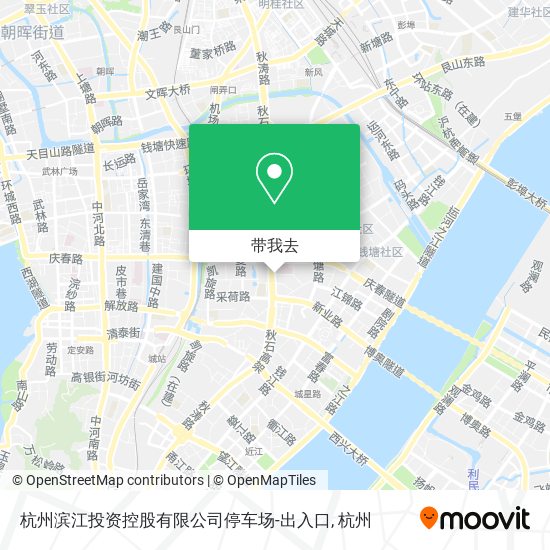 杭州滨江投资控股有限公司停车场-出入口地图