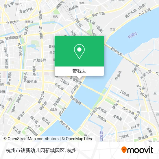 杭州市钱新幼儿园新城园区地图